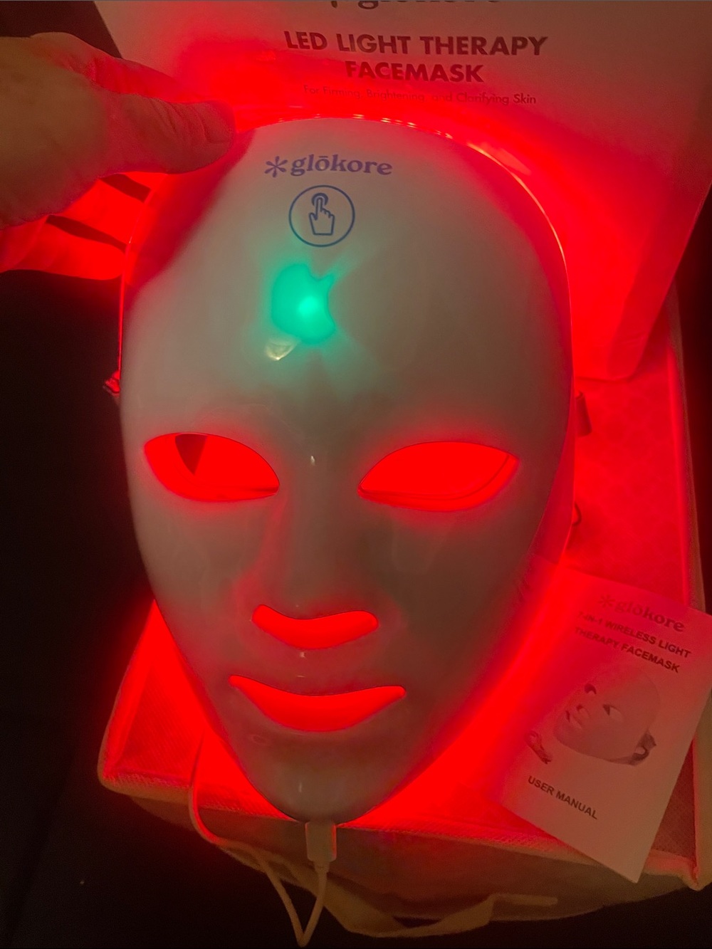 LED Facial Mask for Women Skincare - White, - Picture 4 of 17